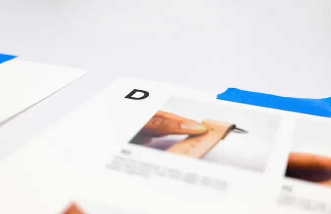 A sample of print materials